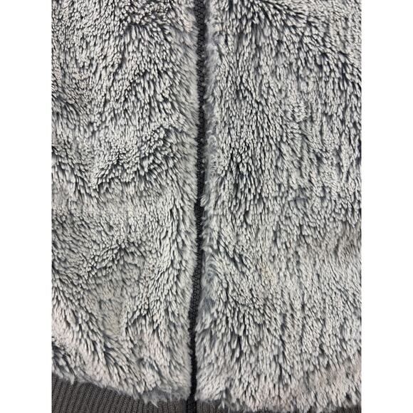 Patagonia Gray Hooded Fleece Vest Full Zip Soft Pile Women’s Medium - Picture 6 of 7